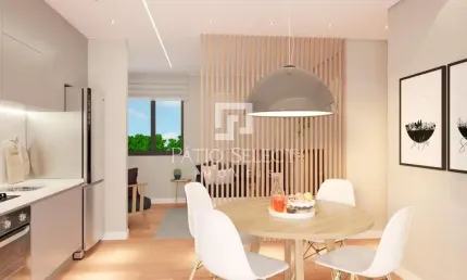 Apartamento de 1 a 2 quartos, 01 vaga de garagem, sacada com churrasqueira, boa vista - curitiba/pr