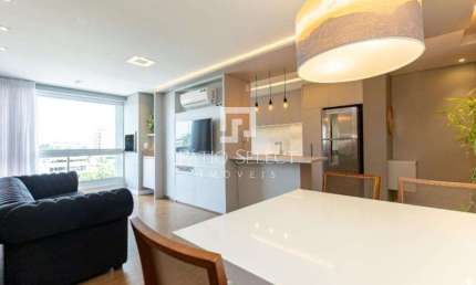 Apartamento com churrasqueira, 2 Quartos, 1 Suíte, Mobiliado - Batel, Curitiba/PR