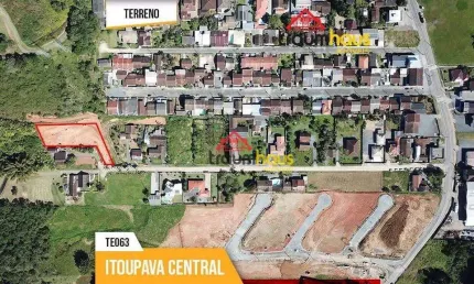 Terreno à venda, 1232 m² por r$ 600.000,00 - itoupava central - blumenau/sc