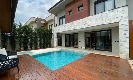 Casa para alugar em Jaguariúna, Residencial Campo Camanducaia, com 3 suítes, com 414 m²