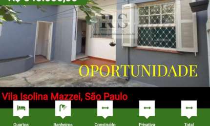 Casa para Venda em São Paulo, Vila Isolina Mazzei, 2 dormitórios, 2 banheiros