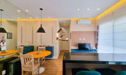 Apartamento para Venda em São Paulo, Chácara Santo Antônio (Zona Sul), 2 dormitórios, 1 suíte, 2 banheiros, 1 vaga
