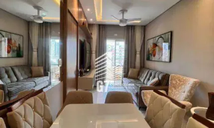 Apartamento com 2 dormitórios à venda, 52 m² por R$ 440.000,00 - Caiçara - Praia Grande/SP