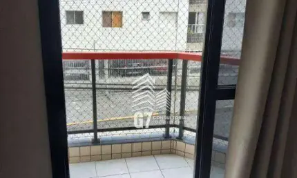 Apartamento com 1 dormitório, 51 m² - venda por R$ 299.000,00 ou aluguel por R$ 2.500,00/mês - Vila Guilhermina - Praia Grande/SP