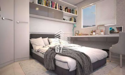 Apartamento com 1 dormitório à venda, 38 m² por r$ 367.000 - guilhermina - praia grande/sp