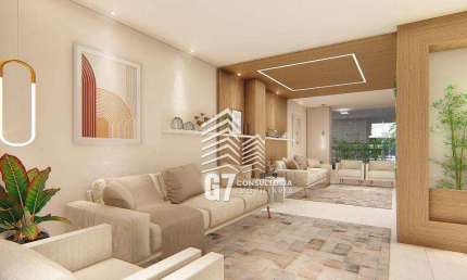 Apartamento com 3 dormitórios à venda, 125 m² por R$ 1.384.428 - Canto do Forte - Praia Grande/SP