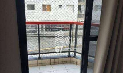 Apartamento com 1 dormitório, 51 m² - venda por R$ 299.000,00 ou aluguel por R$ 2.500,00/mês - Vila Guilhermina - Praia Grande/SP