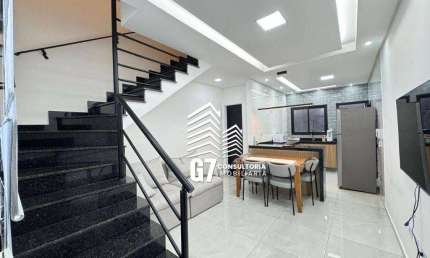 Casa em condomínio fechado com 2 quartos à venda na Rua Panamá, Guilhermina, Praia Grande