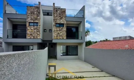 Imperdível casa à venda em curitiba-pr, bairro xaxim! 3 quartos, 1 suíte, 2 salas, 3 banheiros, 4 vagas, 125m²!