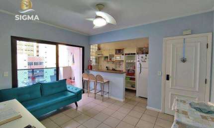 Perto da praia - Flat com 2 dormitórios - Condomínio com lazer - 2 vagas - Pitangueiras - Guarujá/SP.