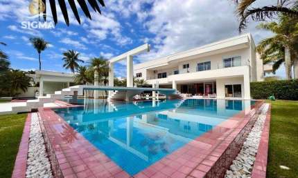 Casa de luxo com 8 suítes - Área de lazer com piscina, sauna, churrasqueira e jardim - 6 vagas - Jardim Acapulco -Guarujá/SP.