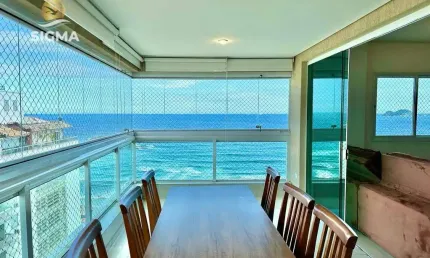 PRÉDIO NOVO - Apartamento com 3 Suítes à venda, Praia das Pitangueiras, Guarujá.