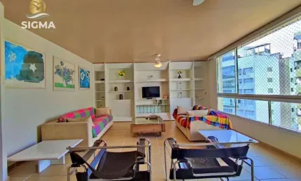 Apartamento com 3 dormitórios Sendo 1 suíte à venda, 138 m² por R$ 477.000 - Pitangueiras - Guarujá/SP