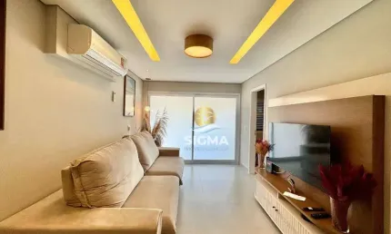 Apartamento com 2 dormitórios à venda, 70 m² por r$ 590.000,00 - pitangueiras - guarujá/sp