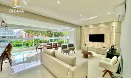 Apartamento com 3 dormitórios à venda, 135 m² por r$ 1.369.000,00 - enseada - guarujá/sp