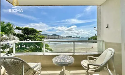 Frente mar - apartamento à venda na praia das astúrias - guarujá/sp.