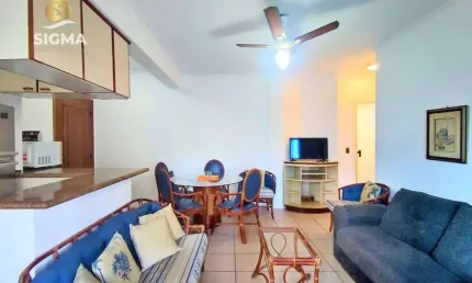 PERTO DO MAR - Flat com 2 dormitórios à venda, 60 m² - Pitangueiras - Guarujá/SP