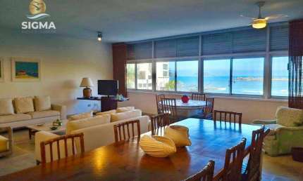 Frente mar - Apartamento à venda com 4 dormitórios - 2 vagas - Pitangueiras - Guarujá/SP