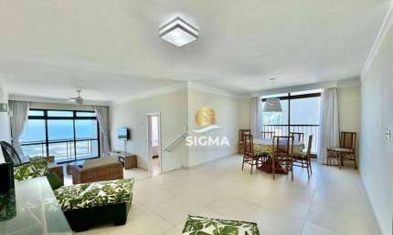 FRENTE MAR - Apartamento com 3 quartos sendo 1 suíte à venda na Praia das Pitangueiras - Guarujá/SP.