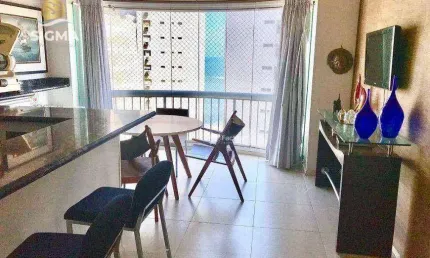 Perto da praia - flat à venda com 1 dormitório - área de lazer - 2 vagas - pitangueiras - guarujá/sp