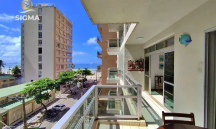 Apartamento com 3 dormitórios sendo 1 suíte  à venda, 134 m² por R$ 800.000 - Pitangueiras - Guarujá/SP