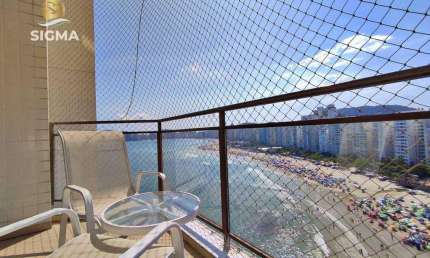 Apartamento reformado e decorado com 3 Suítes à venda - Pitangueiras - Guarujá.