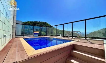 PERTO DO MAR - Cobertura à venda, 300 m² por R$ 2.200.000 - Pitangueiras - Guarujá.