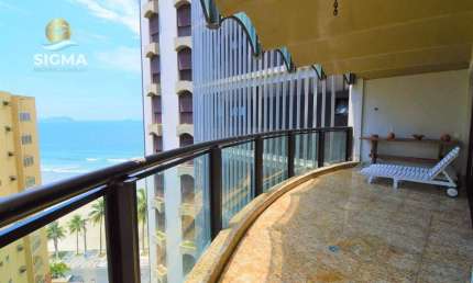 Apartamento à venda com 3 suítes - Condomínio com lazer - 2 vagas - Jardim Astúrias - Guarujá/SP