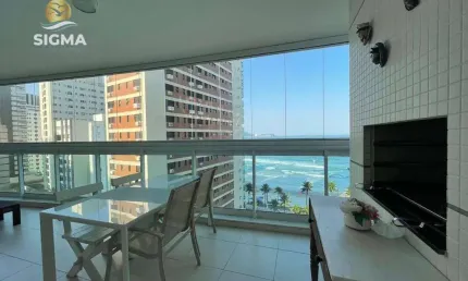 Frente mar - apartamento com 2 dormitórios - condomínio com lazer completo - 2 vagas - jardim astúrias - guarujá/sp