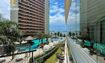 Frente mar - Apartamento à venda com 3 dormitórios - Condomínio com lazer completo - 2 vagas - Jardim Astúrias - Guarujá/SP