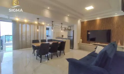 Perto da praia - Cobertura com 3 Suítes - Condomínio com lazer - 2 vagas - Pitangueiras - Guarujá/SP.