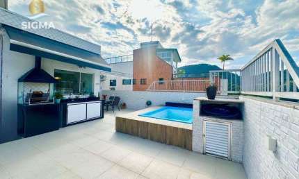 Cobertura à venda com 3 dormitórios - Piscina e churrasqueira - 1 vaga - Enseada - Guarujá/SP