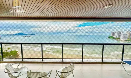 Frente mar - apartamento com 4 dormitórios à venda na praia das astúrias - guarujá/sp