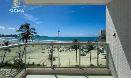 FRENTE MAR - Apartamento com 3 dormitórios à venda, na Praia das Astúrias - Guarujá/SP.