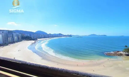Frente mar - apartamento à venda com 3 suítes - condomínio com piscina - 2 vagas - jardim astúrias - guarujá/sp