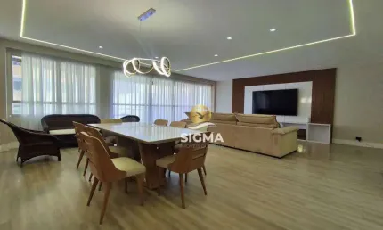 Apartamento com 5 dormitórios à venda, 225 m² por r$ 1.500.000,00 - pitangueiras - guarujá/sp
