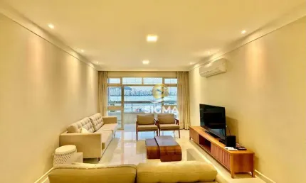 Apartamento com 3 dormitórios à venda, 159 m² por r$ 1.270.000,00 - jardim astúrias - guarujá/sp