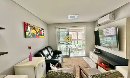 Apartamento com 2 dormitórios à venda, 80 m² por r$ 750.000,00 - pitangueiras - guarujá/sp