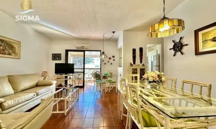 Apartamento com 3 dormitórios à venda, 130 m² por r$ 450.000,00 - pitangueiras - guarujá/sp
