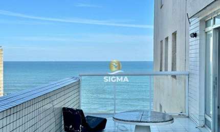 FRENTE MAR - Apartamento com 3 quartos sendo 1 suíte à venda na Praia das Pitangueiras - Guarujá/SP.