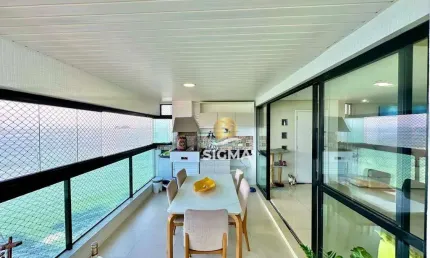 Apartamento com 3 dormitórios à venda, 184 m² por r$ 1.800.000,00 - pitangueiras - guarujá/sp