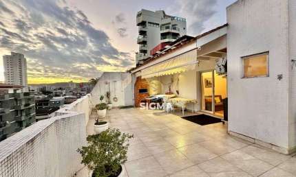 Cobertura com 3 dormitórios  sendo 1 suíte à venda, 215 m² por R$ 550.000 - Enseada - Guarujá/SP
