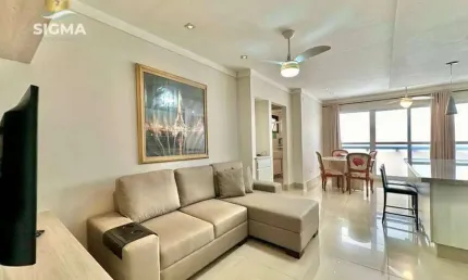 Apartamento com 1 dormitório à venda, 60 m² por r$ 390.000,00 - pitangueiras - guarujá/sp