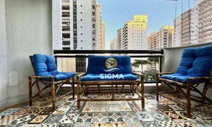 Apartamento com 3 dormitórios à venda, 120 m² por r$ 550.000,00 - pitangueiras - guarujá/sp