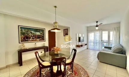 Apartamento com 3 quartos sendo 1 suíte à venda, 90 m² por R$ 500.000 - Tombo - Guarujá/SP.