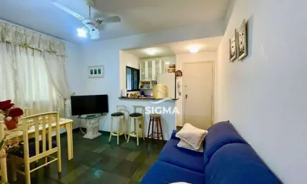 Apartamento com 2 dormitórios à venda, 80 m² por r$ 260.000,00 - enseada - guarujá/sp