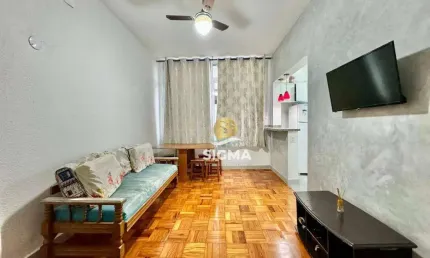 Apartamento com 2 dormitórios à venda, 43 m² por r$ 350.000,00 - pitangueiras - guarujá/sp