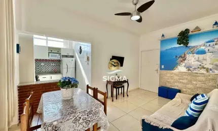PERTO DO MAR - Apartamento com 2 Suítes à venda na Praia das Pitangueiras - Guarujá/SP.