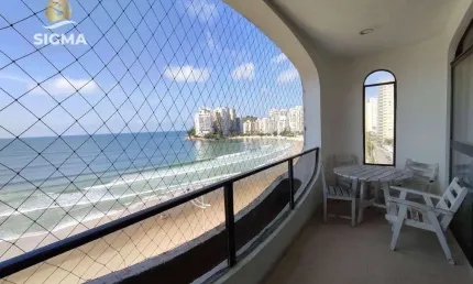 Apartamento com 4 dormitórios à venda, 190 m² por r$ 1.400.000,00 - jardim astúrias - guarujá/sp