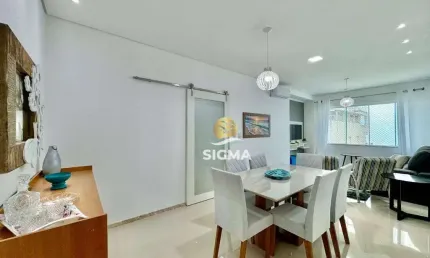 Apartamento com 2 dormitórios sendo 1 suíte à venda, 92 m² por R$ 630.000 - Pitangueiras - Guarujá/SP